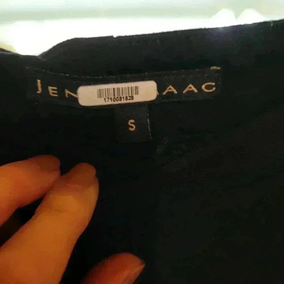 Sz Small Jenn Isaac women's wide leg black pants perfect winter work look $17 - Picture 2 of 3